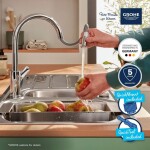 GROHE - Start Edge Dřezová baterie s výsuvnou koncovkou, chrom 30551000