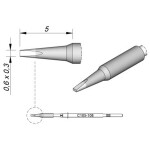 JBC Tools C115108 pájecí hrot dlátový, rovný Velikost hrotů 0.3 mm Obsah 1 ks