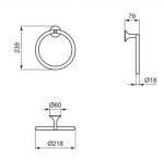 IDEAL STANDARD - La Dolce Vita Držák ručníku, Silver Storm T5502GN