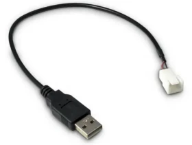 Inter-Tech Adaptér USB-A na 3pin černý / Adaptér / 0,3 m (88885450)