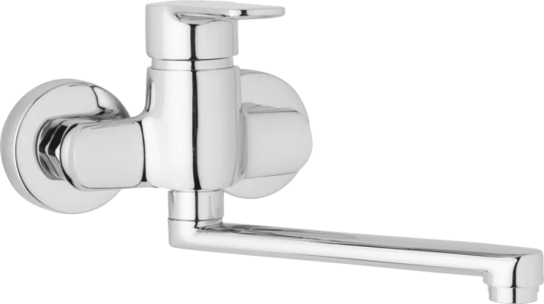 JB Sanitary Nástěnná dřezová a umyvadlová baterie MIRAM, rozteč 100 mm, ramínko 200 mm M10 30 00