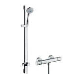 HANSGROHE - Croma 100 Sprchový set s termostatem, 3 proudy, tyč 90 cm, chrom 27085000