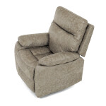 TV a relaxační křeslo s elektrickým ovládáním, potah lanýžová látka v dekoru vintage, 1 motor 240V