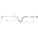 VOLTCRAFT Vpichovací sonda TPT-203 VC-8603635 -70 až 250 °C 100 mm, typ senzoru=Pt1000 Kalibrováno dlepodnikový standard bez certifikátu own