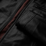 Pánská Kožená Bunda Grant Winston Brixton Černá Velikost: S