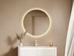 Zrcadlo se senzorem SAT Cool 80x80 cm bílá SATZCO80 SATZCO80