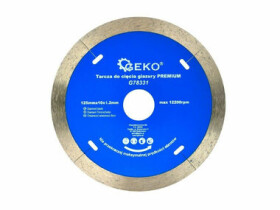 GEKO G78331 / Řezný kotouč diamantový celoobvodový / 125 x 10 x 22.2 mm (G78331)