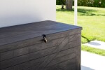 TOOMAX WOOD zahradní plastový úložný box 420 L - grafit