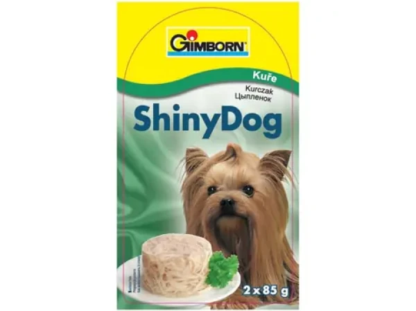 GIMBORN ShinyDog konzerva kuřecí 2x85g / Konzerva pro psy (4002064904269)