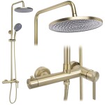 REA - Sprchový set Foster Brush Nickel REA-P9673