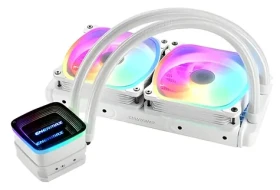 Enermax Aquafusion ADV 240 bílá / AIO vodní chladič CPU / 2x 120 mm / 500–2000 RPM / 32,6 dB / ARGB (ELC-AQFA240-SQA-W)