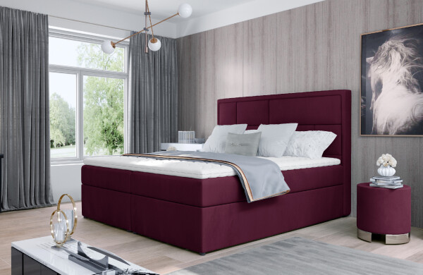 Boxspring Meron Rozměr: 140 x 200 cm, látka: MatVelvet 68