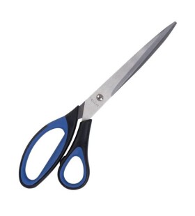 Spoko nůžky kancelářské Ergonomy, 26 cm, asymetrické, černomodré - 6ks
