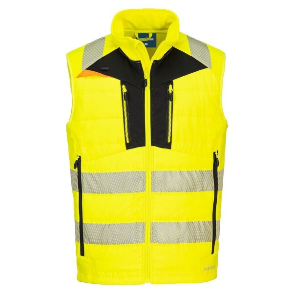Portwest Vesta DX479 Hi-Vi oftshell zateplená reflexní POR-DX479YBR Žluto-černá