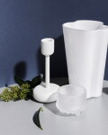 Iittala Skleněný svícen Ultima Thule 6,5 cm – Matt Frosted, čirá barva, sklo