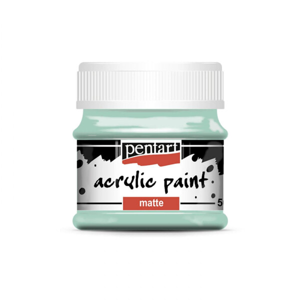 Pentart Matte akrylová barva 50 ml zelená mint