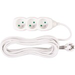 STREND PRO 213325 Prodlužovací kabel, 7m, 3 zásuvky, 3×1mm, bílý