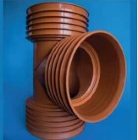 MIDAS Odbočka Plasticor korugovaná na kroug 300/300 - 90°