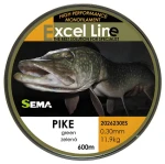 Sema Pike / Rybářský vlasec / 600 m / 0,33 mm / 13,1 kg