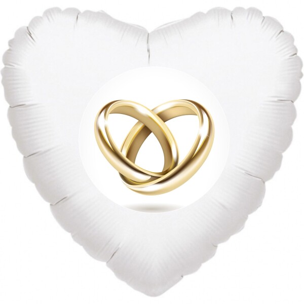 Prstýnky balónek srdíčko bílé balonky.cz Prstýnky balónek srdíčko bílé balonky.cz