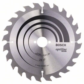 Bosch Accessories Optiline 2608640627 tvrdokovový pilový kotouč 230 x 30 x 2.8 mm Počet zubů (na palec): 24 1 ks