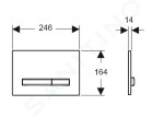 Geberit ovládací tlačítko šedá 115.788.JL.2 115.788.JL.2