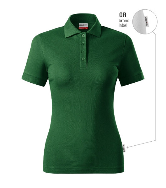 Resist Heavy Polo polokošile dámská lahvově zelená 06 (brand label) 3XL