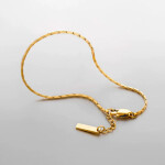 Pánský náramek Tobias Gold - ocelový řetízek, chirurgická ocel, Zlatá 18 cm + 2 cm (prodloužení)