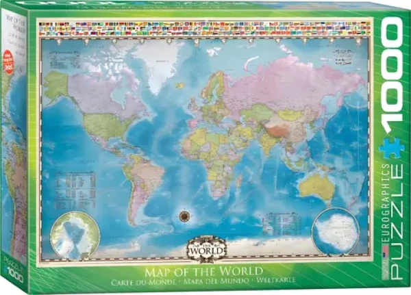 EUROGRAPHICS Puzzle Mapa světa