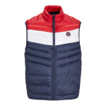 Jack&Jones Jjespring Tílko s límcem Noos M 12258457NavyBlazerWHITE/TRUEREDBLOC S