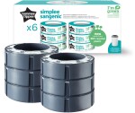 Tommee Tippee Náhradní kazety Sangenic Simplee sada 6ks (pouze pro koš Simplee)