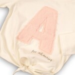 Top dívčí s uzlem, Minoti, TRIP 8, krémová - 92/98 | 2/3let