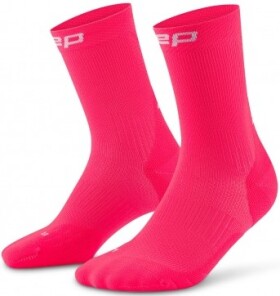 CEP dámské běžecké kompresní vysoké ponožky 5.0 - pink Velikost: IV (Vel. chodidla 40-43)