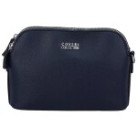 Pevná malá dámská koženková crossbody Rompo, tmavě modrá