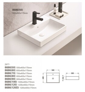 COMAD - Nábytkové umyvadlo RITA 50cm 5907611655467