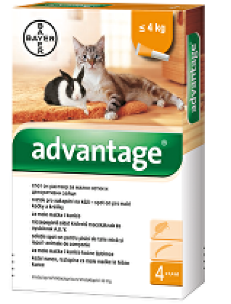 Advantage 40 10% 1x0,4ml pro kočky do 4kg