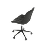 Pracovní židle, výškově nastavitelná, černá látka, KA-V3120 BK3