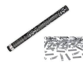 Ptakoviny.cz Vystřelovací konfety STŘÍBRNÉ, 60 cm