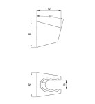 DEANTE - Nástěnný držák, pro ruční sprchu - pevný ANN_022U