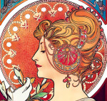 Nástěnný kalendář vázankový/kravata 2026 Helma - Alfons Mucha
