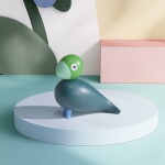 Kay Bojesen Dřevěný ptáček Birk Year Bird – limitovaná edice 2026, modrá barva, zelená barva, dřevo
