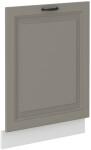Dvířka na vestavnou myčku nádobí Stilo ZM 713x596 Barva korpusu: Bílá, Barva dvířek: Dust Grey