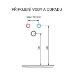 Mereo Leny, koupelnová skříňka s keramickým umyvadlem 60 cm, bíla, nové madlo CN811N