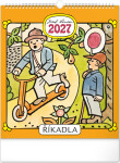 NOTIQUE Nástěnný kalendář Josef Lada – Říkadla 2027, 30 x 34 cm