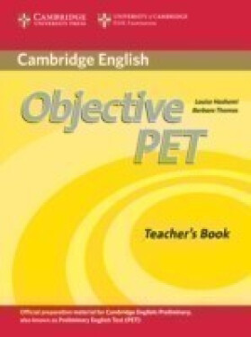 Objective PET Teacher´s Book (2nd) - Louise Hashemi