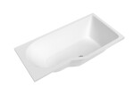 Asymetrická vana Laguna Beáta Plus 160x80 cm akrylát pravá BE1600PPLUS BE1600PPLUS