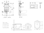 GEBERIT - Kombifix Set předstěnové instalace, klozetu Oudee a sedátka softclose, tlačítko Sigma20, bílá/bílá mat SANI15CA3157