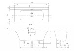 VILLEROY & BOCH - Subway 3.0 Vana 170x75 cm, alpská bílá UBQ170SBW2TDV-01