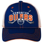 Outerstuff Dětská kšiltovka Edmonton Oilers NHL Lockup Meshback Adjustable
