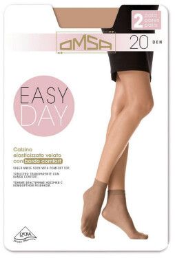 Dámské ponožky Omsa Easy Day 20 den A'2 nero/černá Univerzální